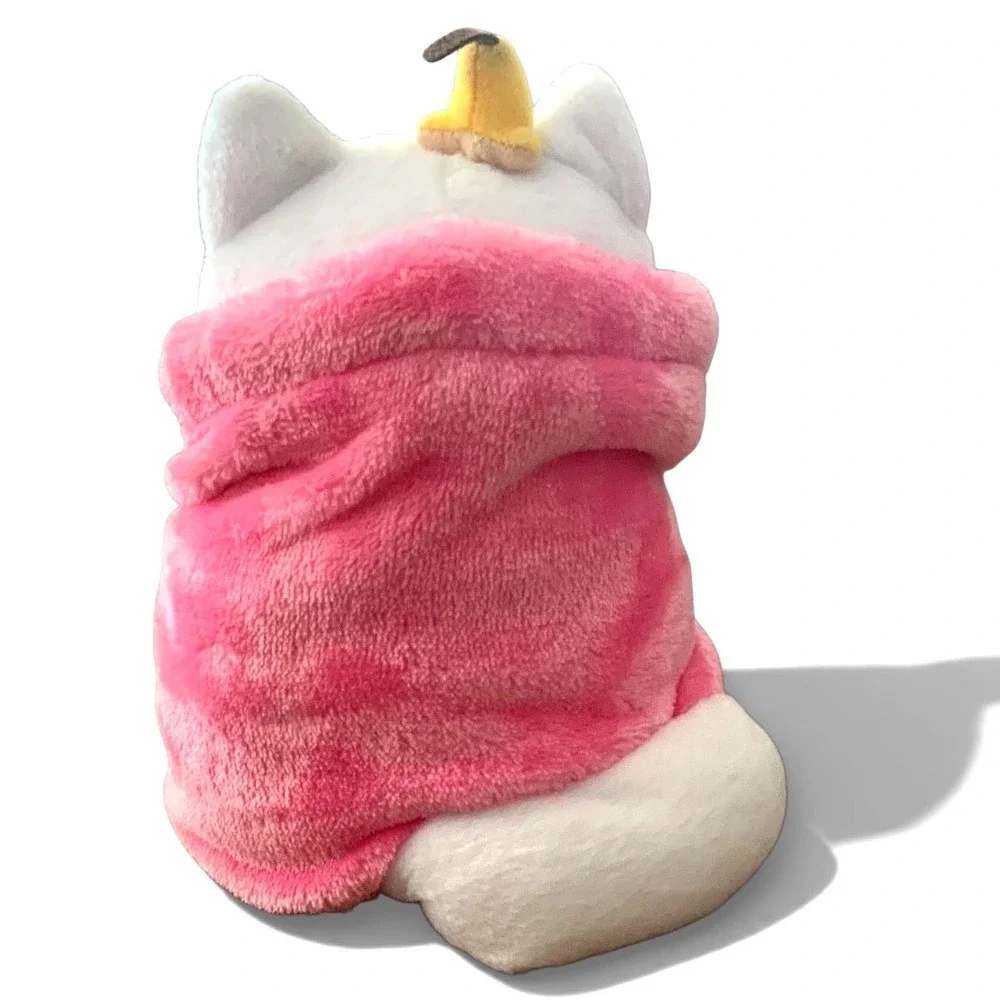 Uncute Purritos Plush Cat Wrapped in‎ Pink Blanket